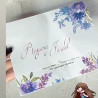 Fazendo o convite de casamento em casa - 1
