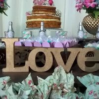 Mesa no nosso noivado Nayara e Leonardo 