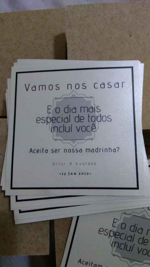 Convite de padrinhos - 1
