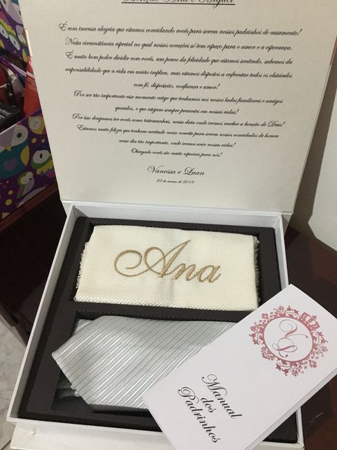 Meus convites de casamento! Caixas dos padrinhos ♥️ - 4