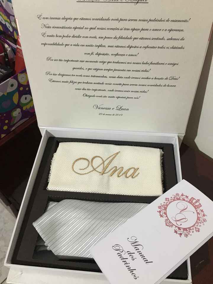 Meus convites de casamento! Caixas dos padrinhos ♥️ - 4