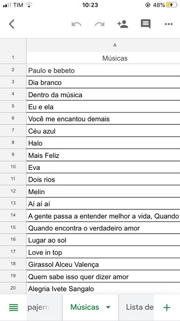 Músicas para cerimonia e para festa 1