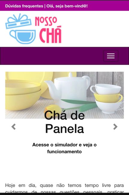Site para lista de chá de panela 2