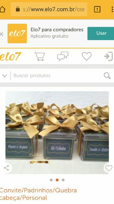 Lembrancinhas para padrinhos - 2