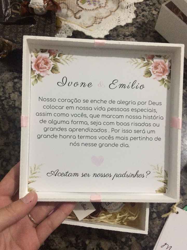 Convite dos Padrinhos e Pastor 💕 - 3