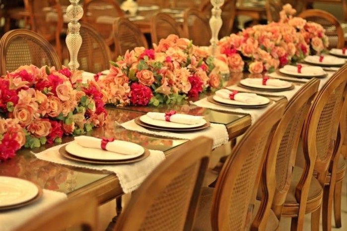 Detalhes da mesa da família