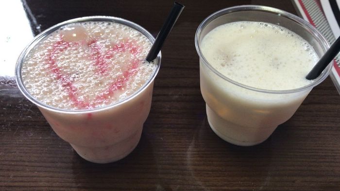 Alguns dos (vários) drinks que provamos