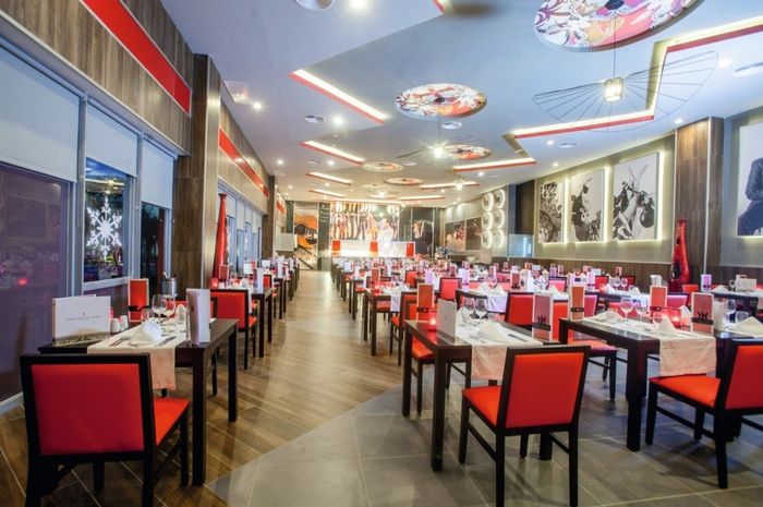 Um dos restaurantes