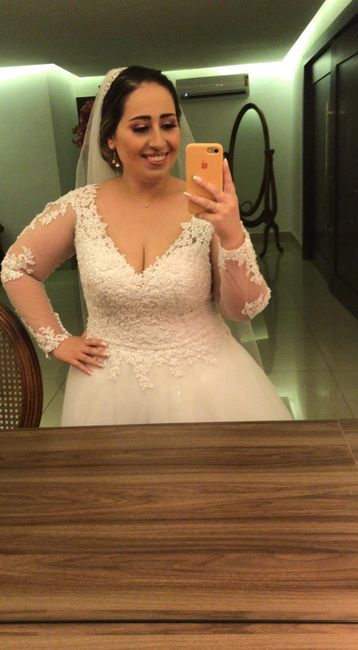 Casei! Minhas escolhas de vestido de noiva e véu 10