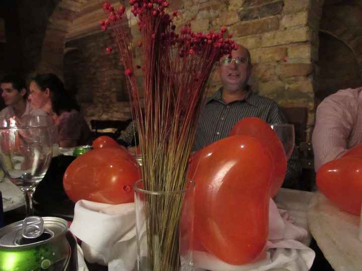 Flores desidratadas nas mesas