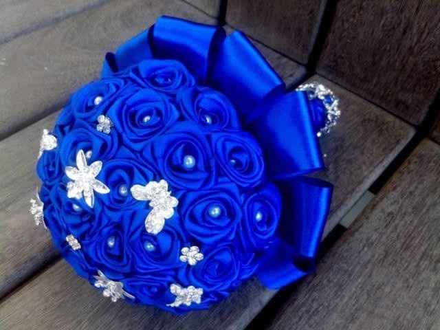 Buquê azul royal