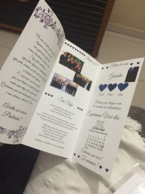 Convite dos padrinhos - 2