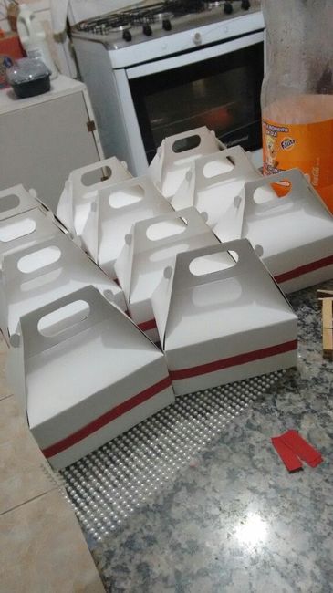 Vem ver d.i.y... caixinhas para os padrinhos e lágrimas de alegria quase prontos!!! - 2