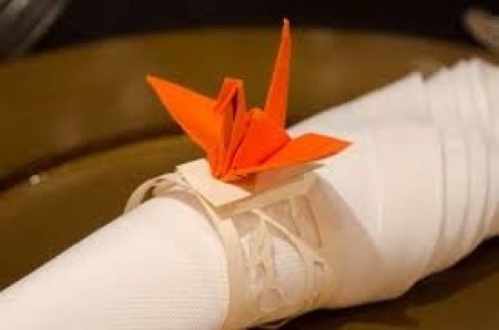 Porta guardanapos de origami