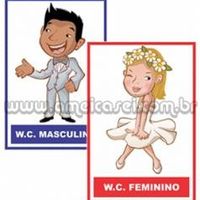 Plaquinha w.c