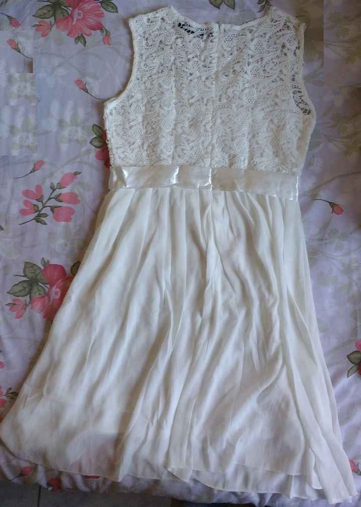 Foto real - Vestido civil/festa
