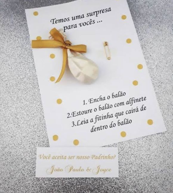 convite dos padrinhos - ideias - 1