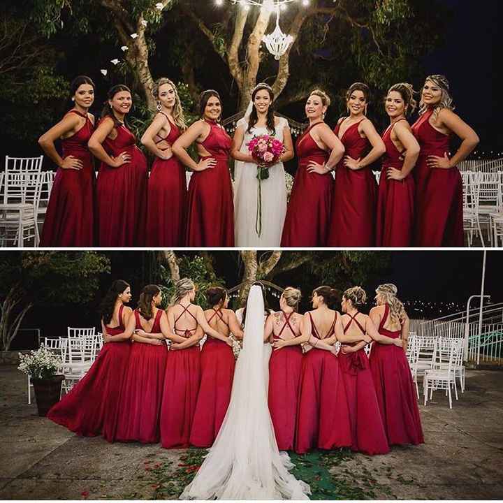 Cores do vestido das madrinhas - 2
