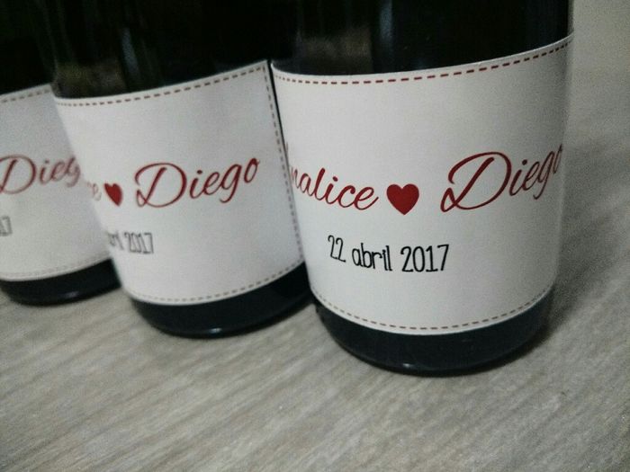 Mini vinhos para convite dos padrinhos - 2