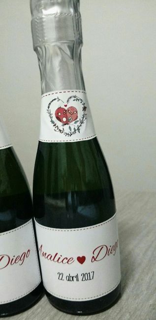 Mini vinhos para convite dos padrinhos - 3