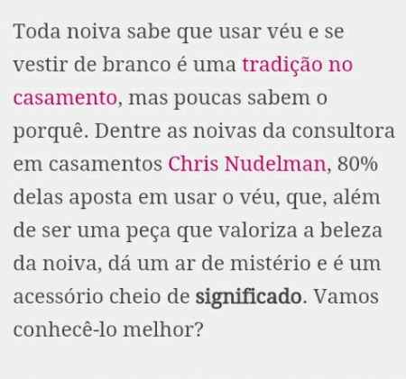 Significado do veú da noiva. - 1