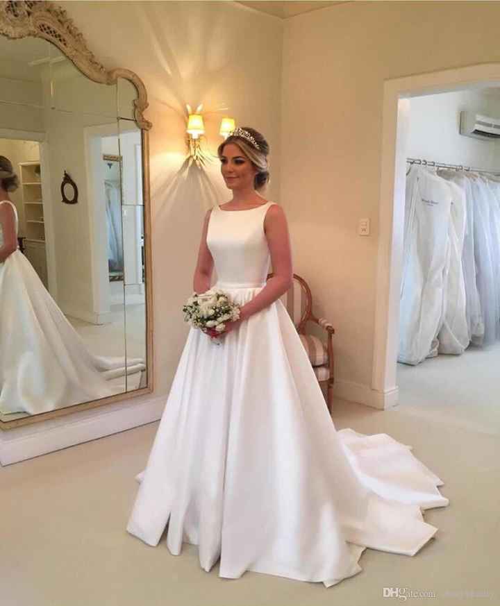 Vestido de noiva de cetim