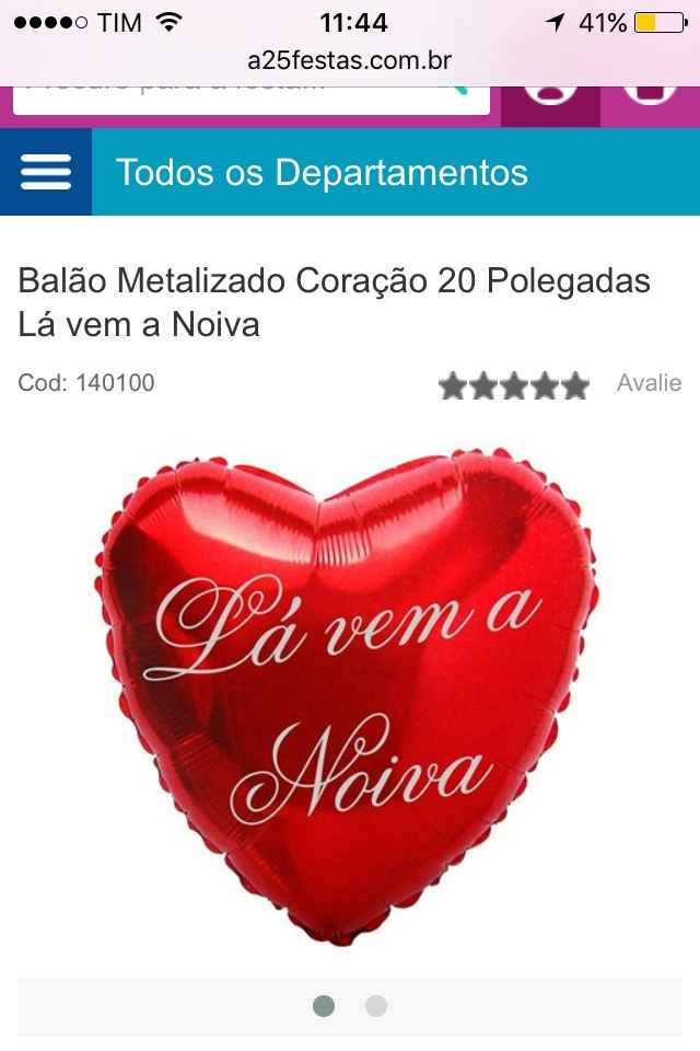 Balão lá vem a noiva - 2