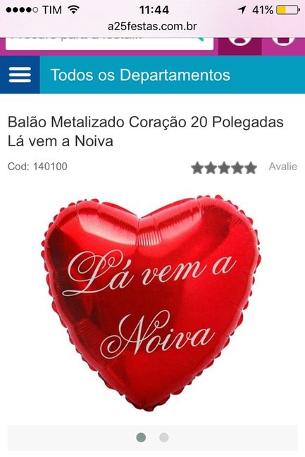 Balão lá vem a noiva - 2
