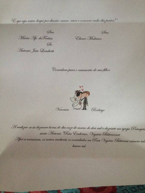 Meu dy convite de casamento - 1