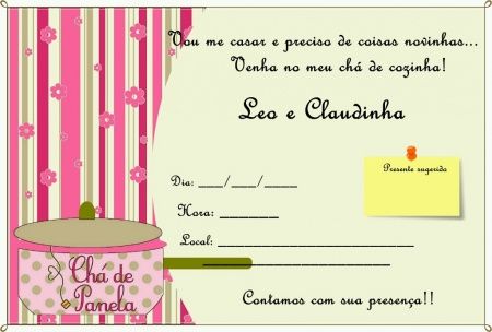 Inspirações -  chá de cozinha - 1