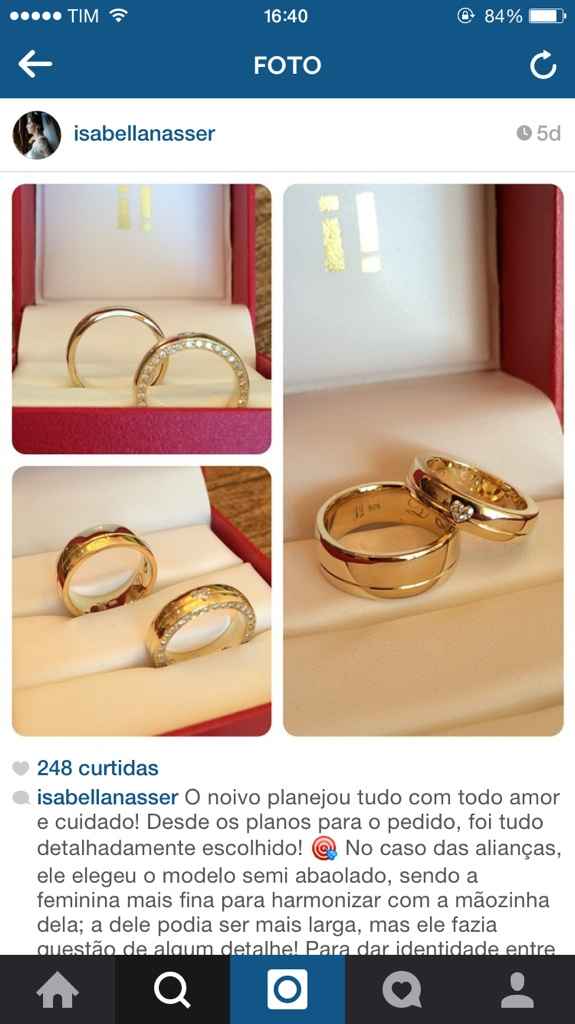 Nossas alianças chegaram - 2