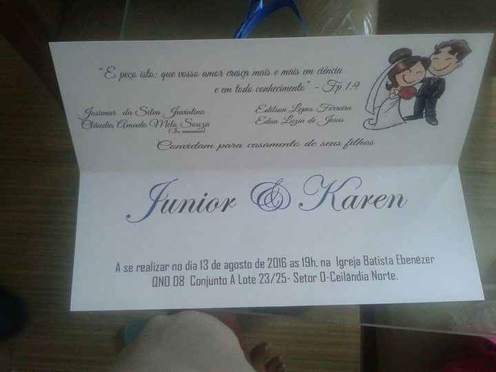 Convites prontos vem ver... - 1