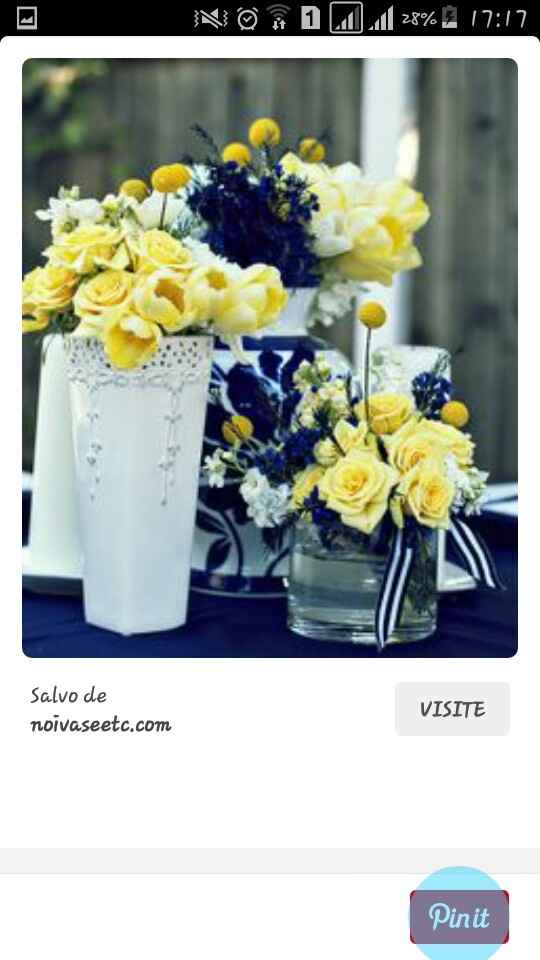 Decoração azul e amarelo - 3