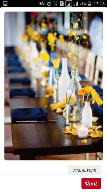 Decoração azul e amarelo - 2