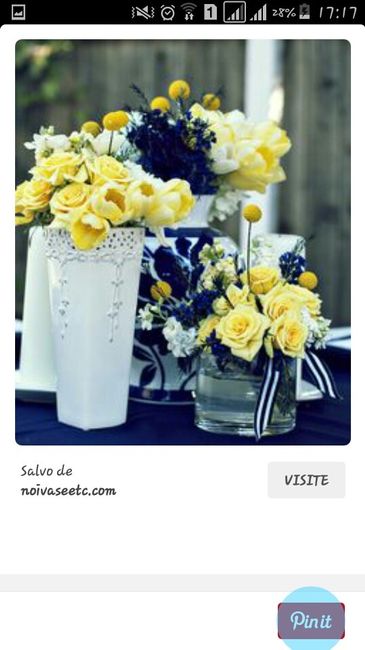 Decoração azul e amarelo - 3