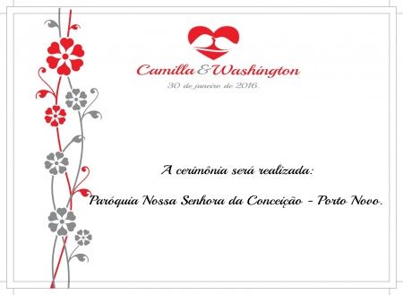 Convite Casal de Padrinhos