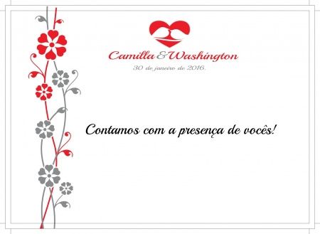 Convite Casais de Padrinhos