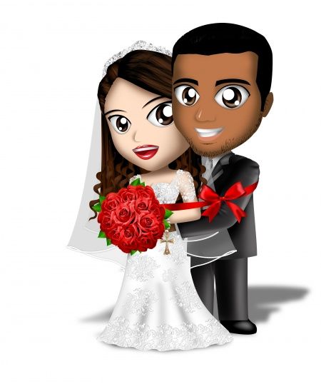 Minha caricatura do casamento - 1