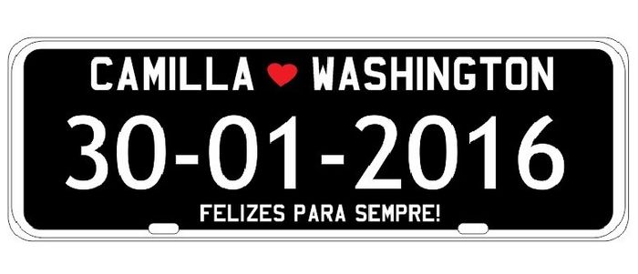 Arte da nossa placa de carro pronta!