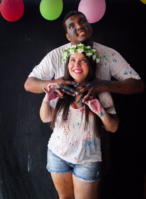 Nosso pre wedding colorido