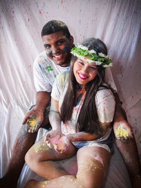 Nosso pre wedding colorido