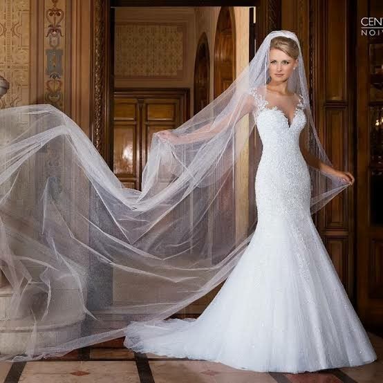 Vestido sereia com véu comprido ou curto? 5