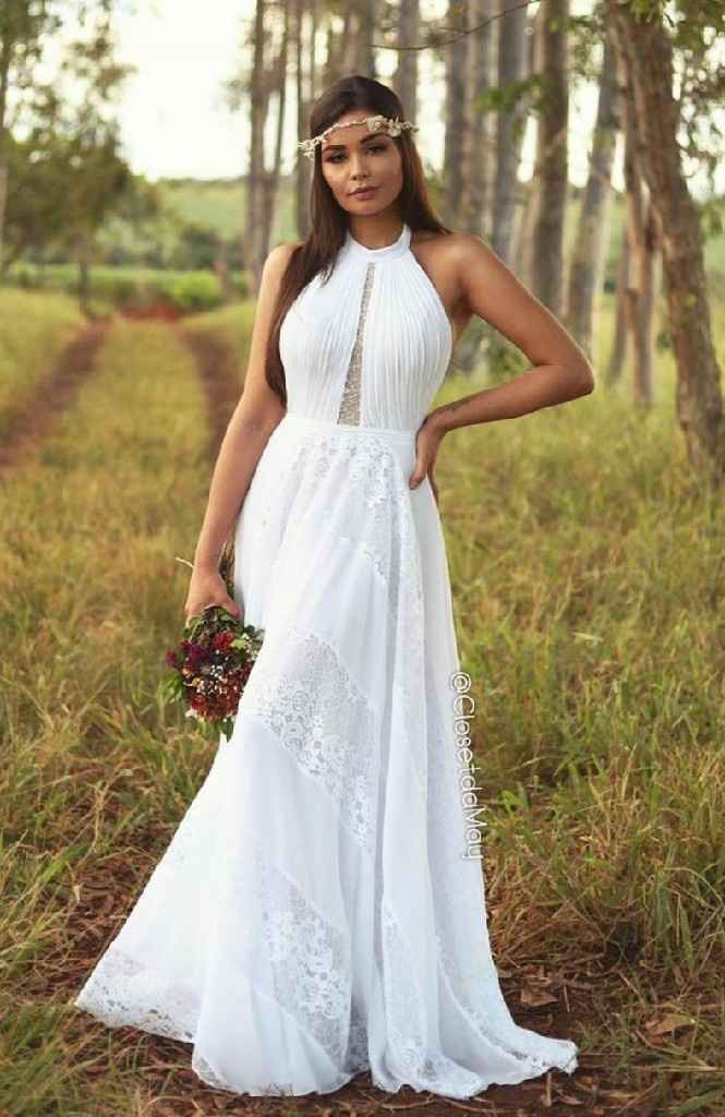 Vestido de casamento praia, parte das costas - 2