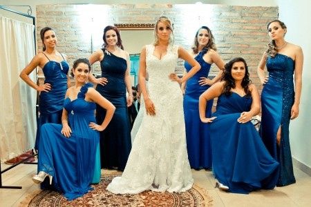 Eu e minhas madrinhas lindas! =D