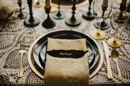 decoração salao preto e dourado