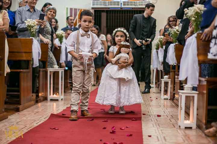 O pajem e a daminha mais lindos! 