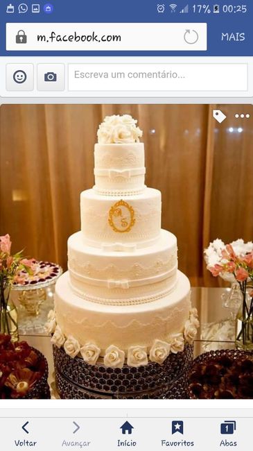Modelo do meu bolo de casamento