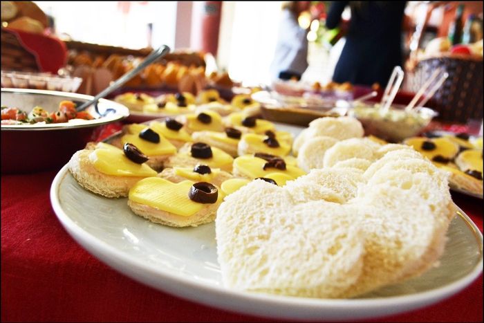 Pão formato de coração