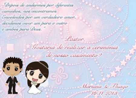 Convite Padre / Pastor
