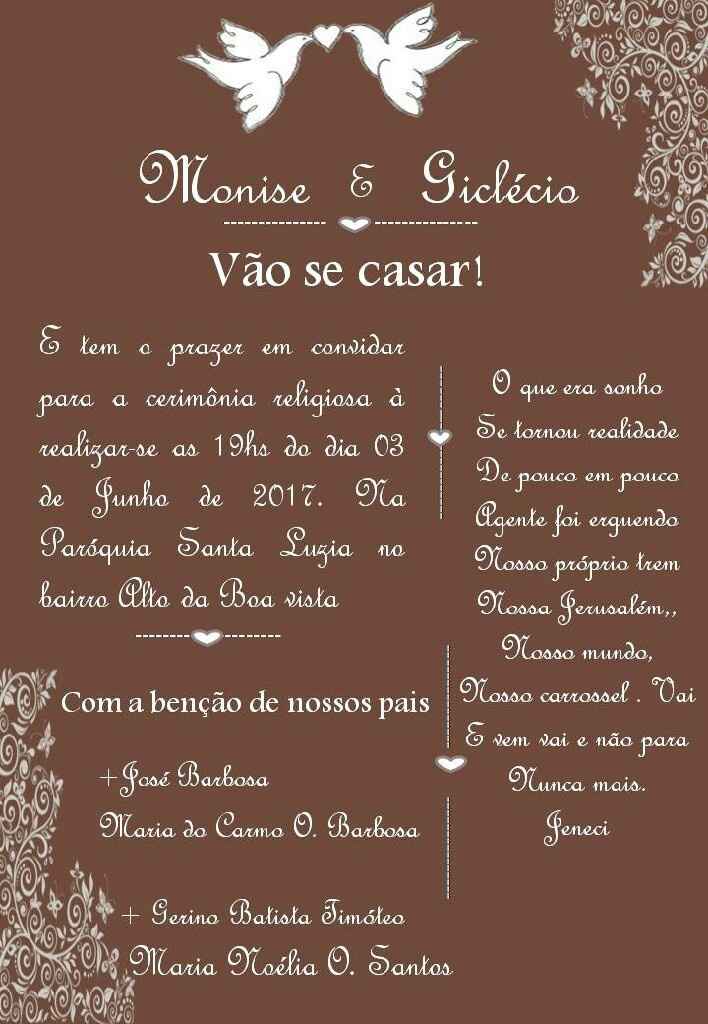 Meu convite - 1